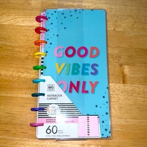 Happy Planner Good Vibes Only Half-Sheet Notebook